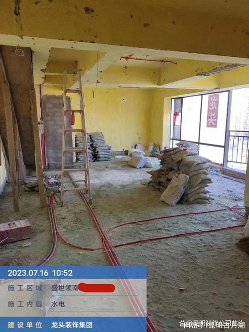 昆明装修公司盛世领南水电施工现场实景图